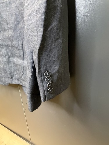 Calvin Klein Men's 42R Gray Wool Linen Blend Sport Coat - photo 3