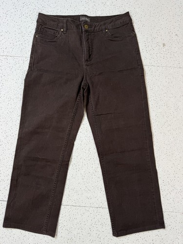 Denver Hayes Classic Fit Women's Brown Stretch Pants 10x30