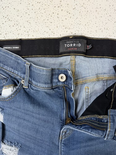 Torrid Bombshell Skinny Premium Jeans Women's 20R Distressed - photo 4