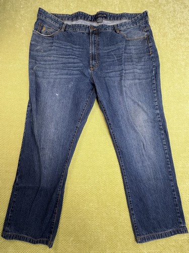 U.S. Polo Assn Mens 46x34 Blue Relaxed Straight Jeans