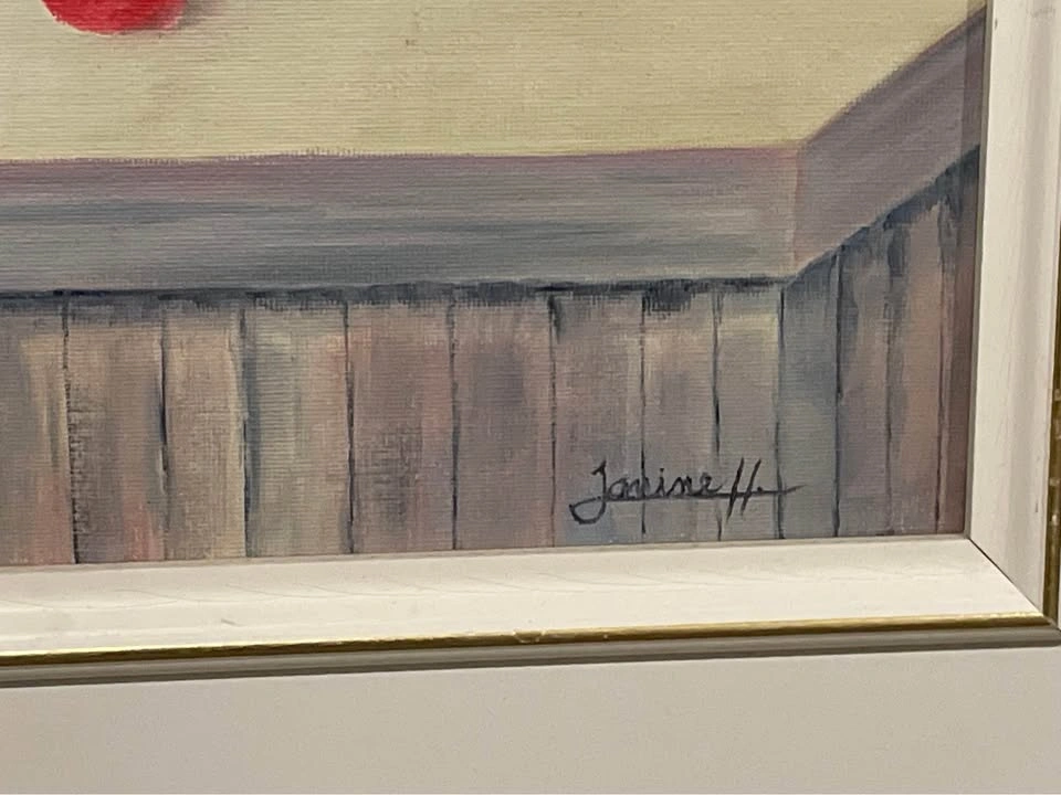 Janine H. Signed Still Life Oil Painting - photo 2