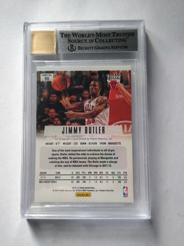2012/13 Panini Prizm Jimmy Butler Rookie Auto - photo 2