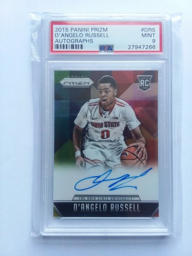 2015 Panini Prizm D'Angelo Russell Rookie Auto