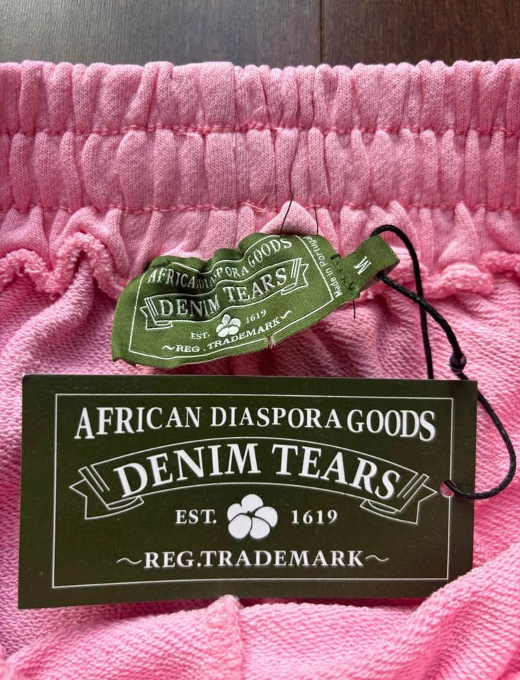 Pink denim tears shorts - photo 4