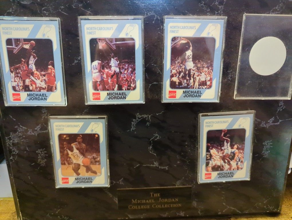 The Michael Jordan College Trading Card Plaque - photo 2