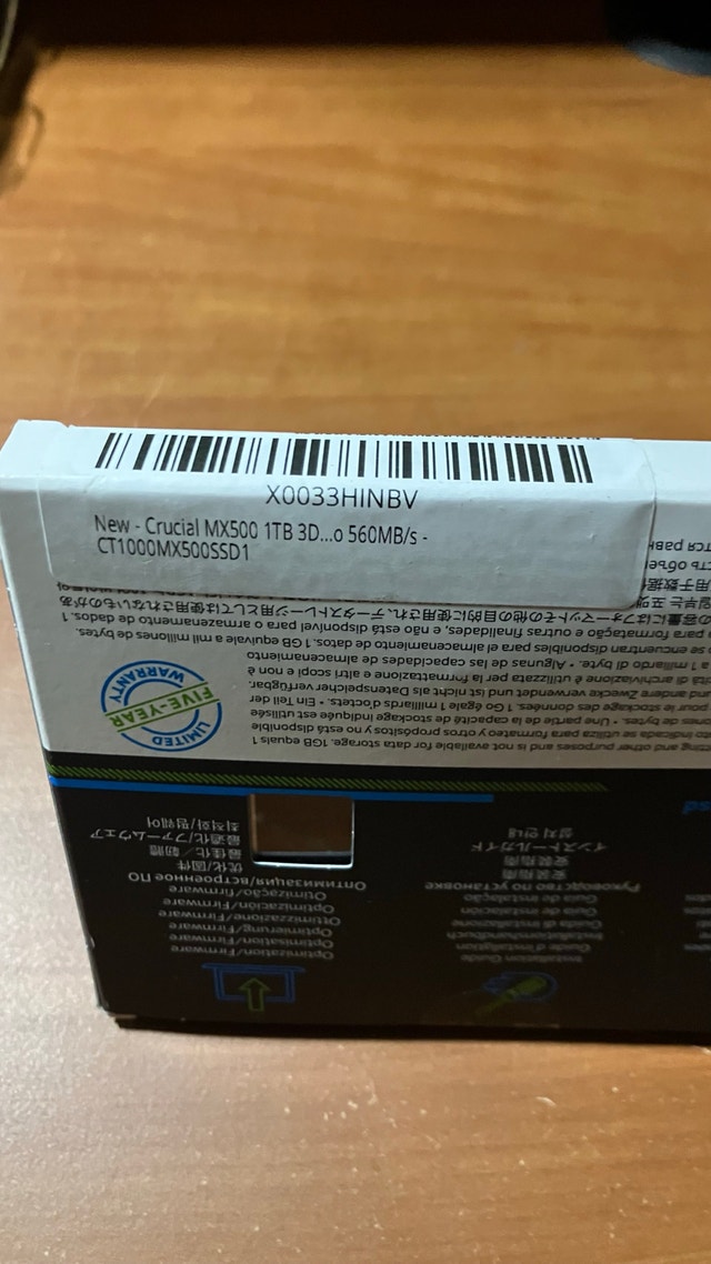 Crucial MX500 1TB SSD - photo 2