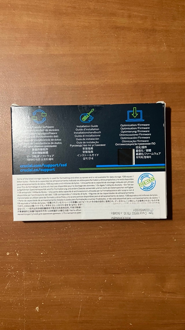 Crucial MX500 1TB SSD - photo 3