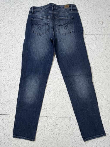 Jordache Slim Boyfriend Jeans Women's 4 Dark Wash Distressed - photo 2