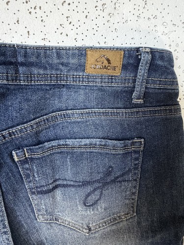 Jordache Slim Boyfriend Jeans Women's 4 Dark Wash Distressed - photo 4
