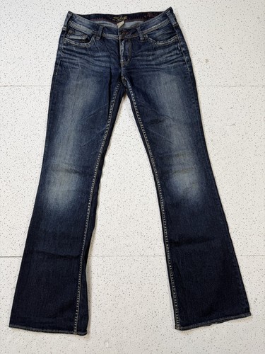 Silver Jeans Co Aiko Women's W30 L35 Bootcut Stretch Jeans