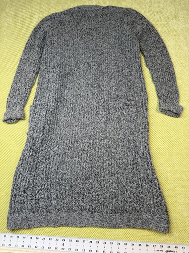 g:21 Womens S Gray Marled Long Open Front Cardigan Sweater - photo 2