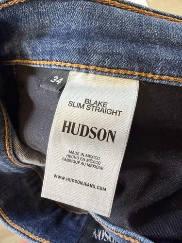 Hudson Blake Slim Straight Jeans Men's Size 34 - photo 5