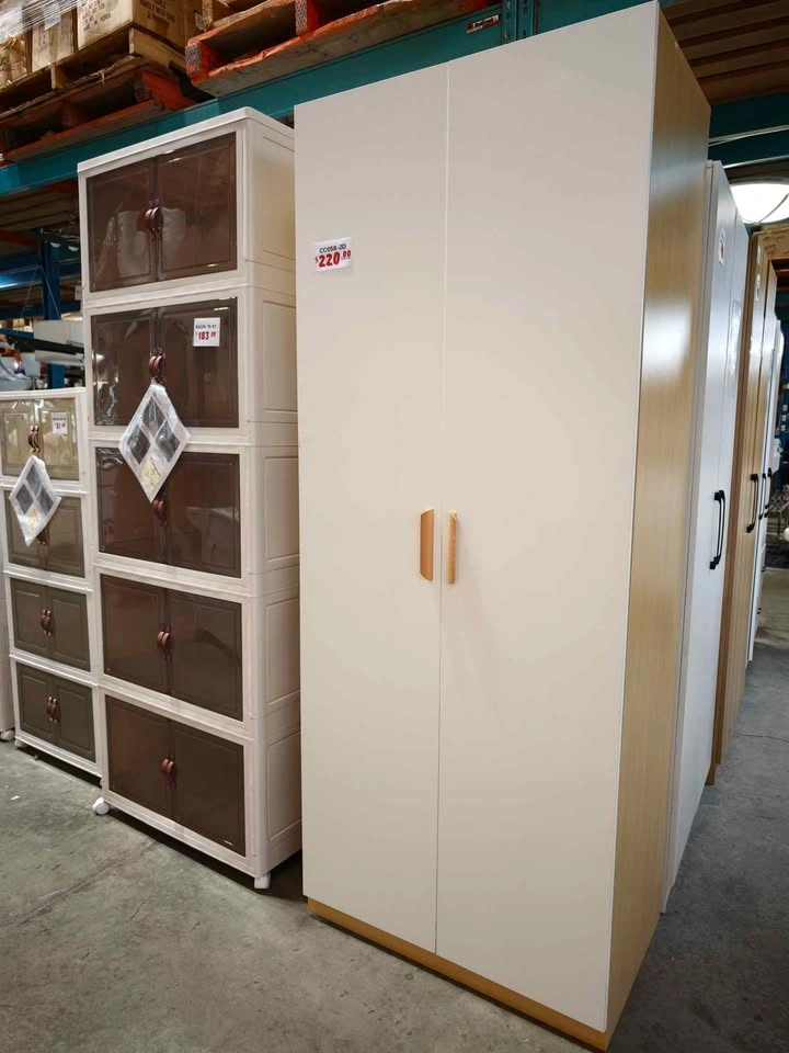 Modern 2-Door Wardrobe Cabinet with Drawers - photo 4