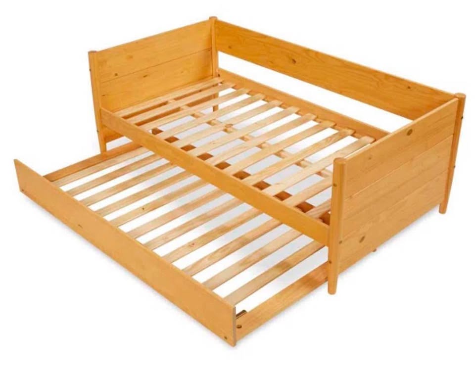 Modern Twin Bed with Trundle + Mattress - photo 4