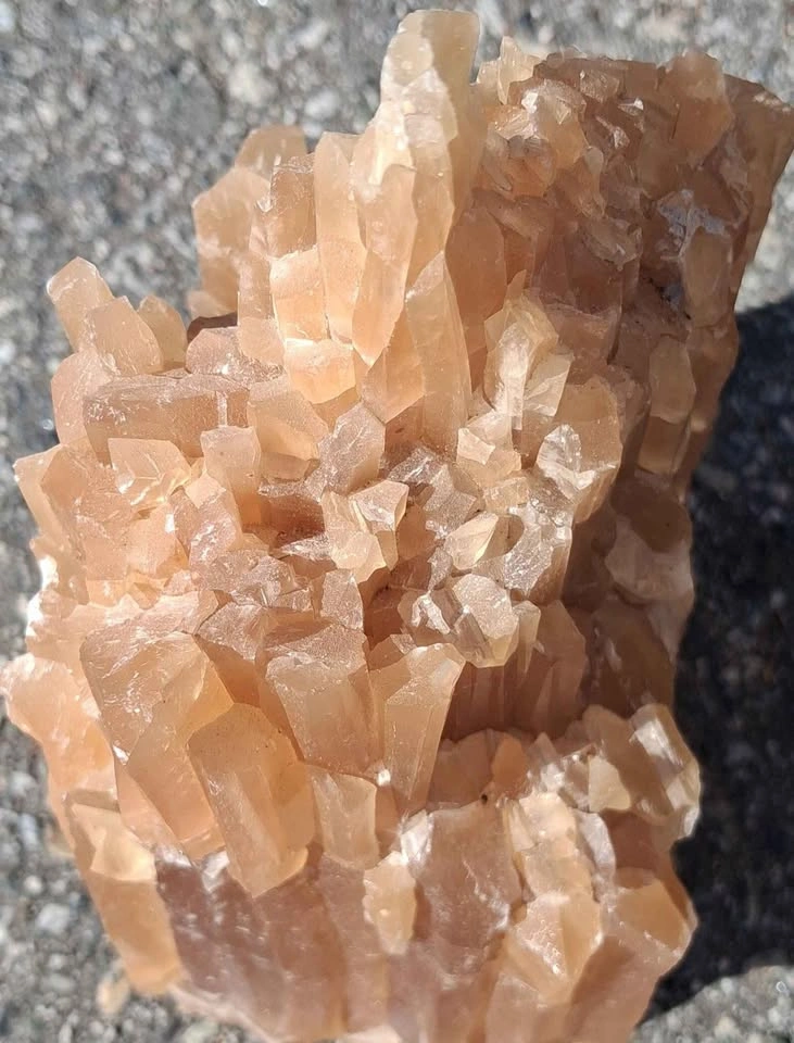 Orange aragonite crystals - photo 5