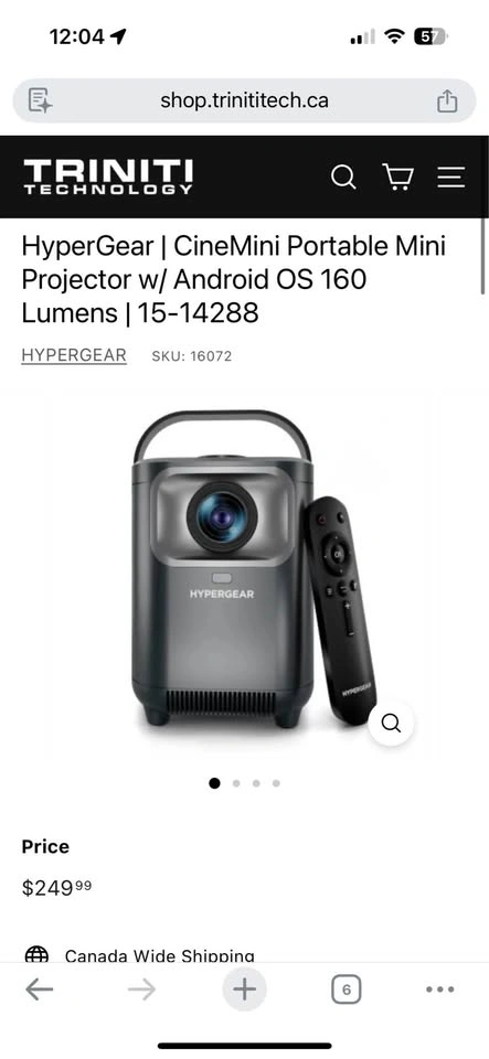 Hypergear Cinemini portable mini projector - photo 2