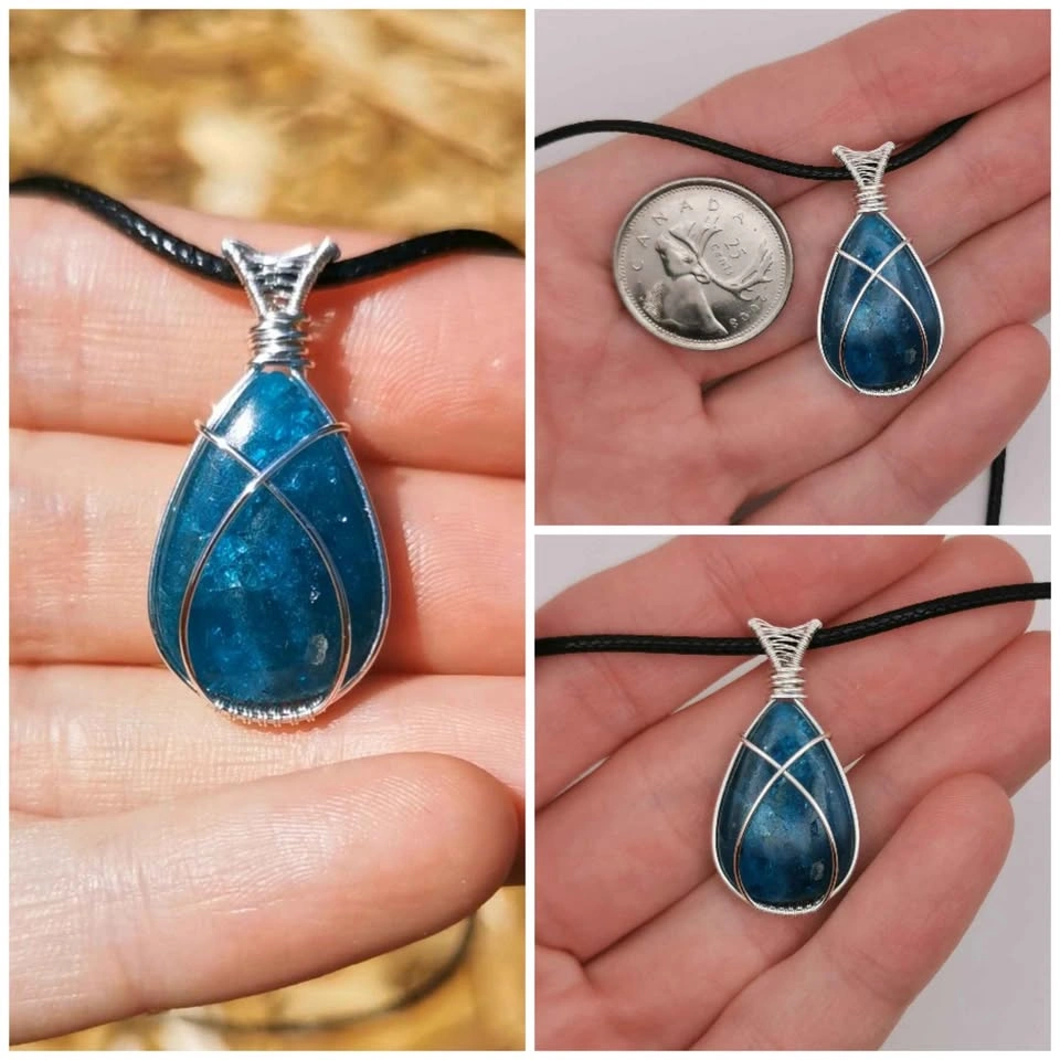 Handmade wire wrapped necklaces - photo 4