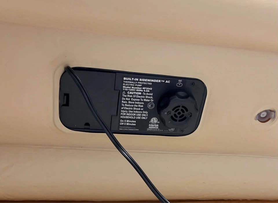 Woods Tritech Double-High Twin Air Mattress with Built-In Pump - photo 5