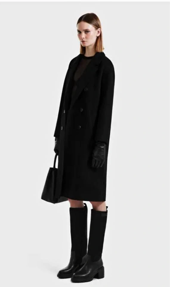 RUDSAK Women’s Black Wool Coat – Size XL – Brand New