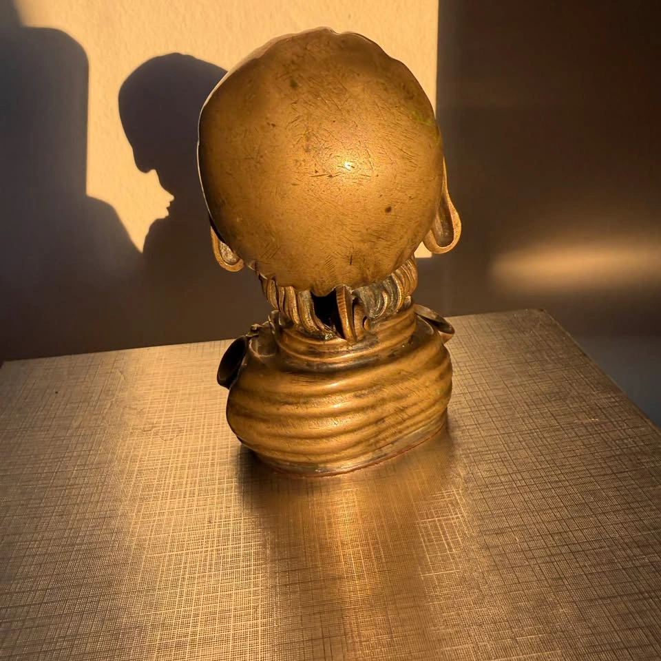 19th Century Antique Figural Bronze Inkwell - photo 4