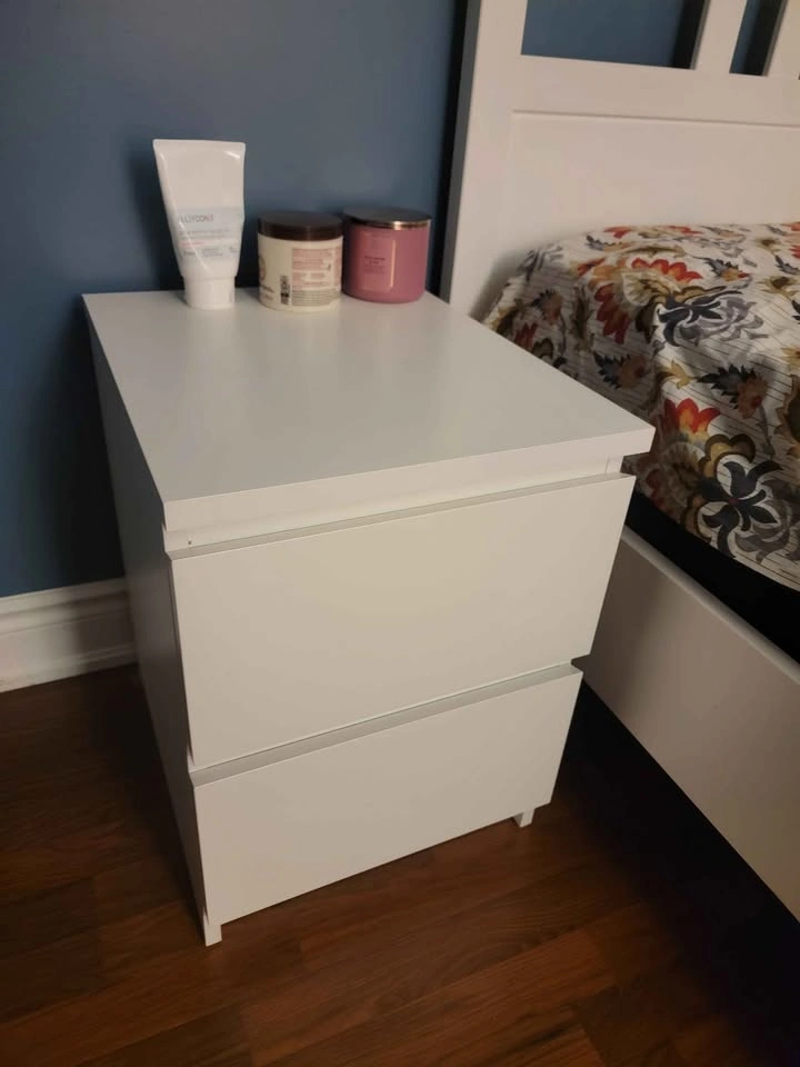 IKEA HEMNES Queen Bed, MALM Nightstands, & Mattress - photo 5