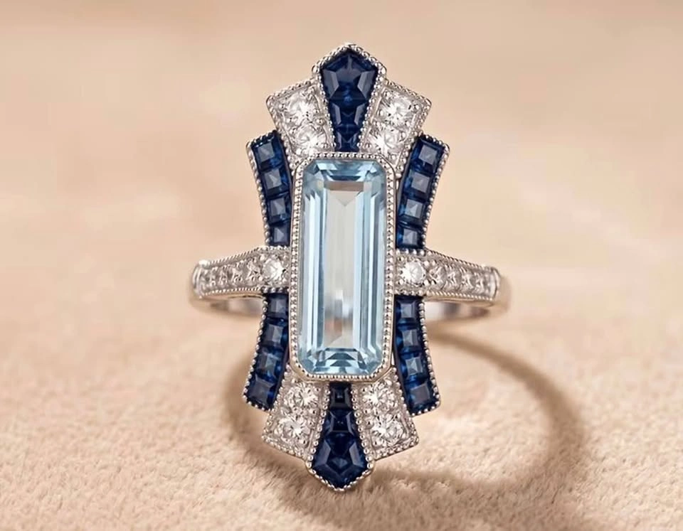 Art Deco vintage style ring