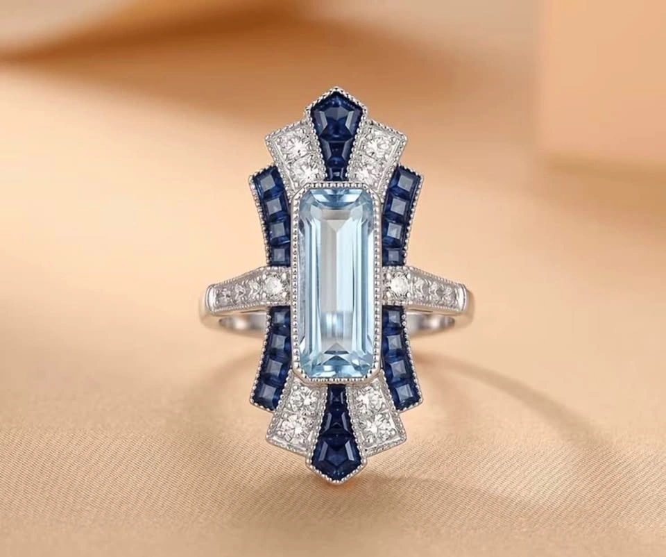 Art Deco vintage style ring - photo 3