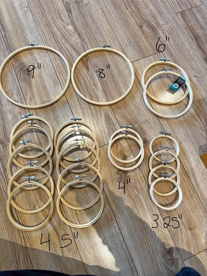 Embroidery Hoops and Fabric