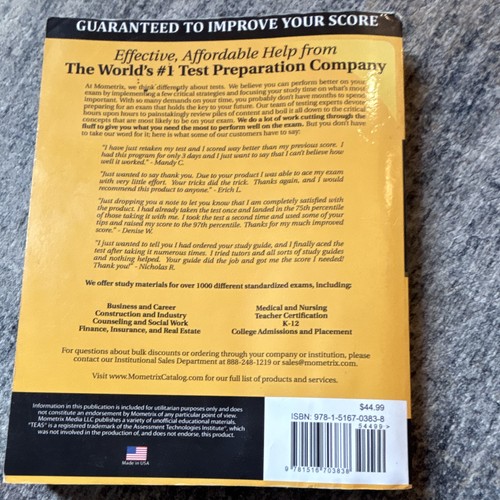 Mometrix ATI TEAS 6 Secrets Study Guide Book w/ Practice Tests - photo 2