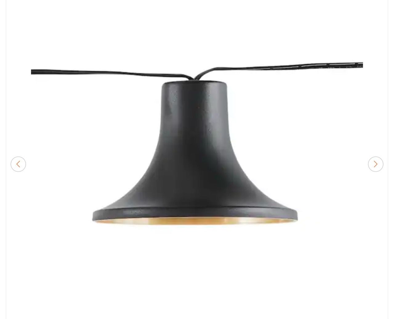 Hampton Bay 10-Light 12 ft. Black LED Lantern String Light - photo 5