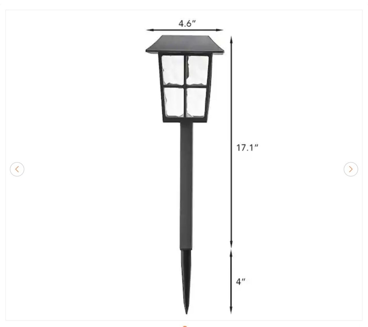 Hampton Bay Archer Solar Path Lights (4-Pack) - New - photo 3