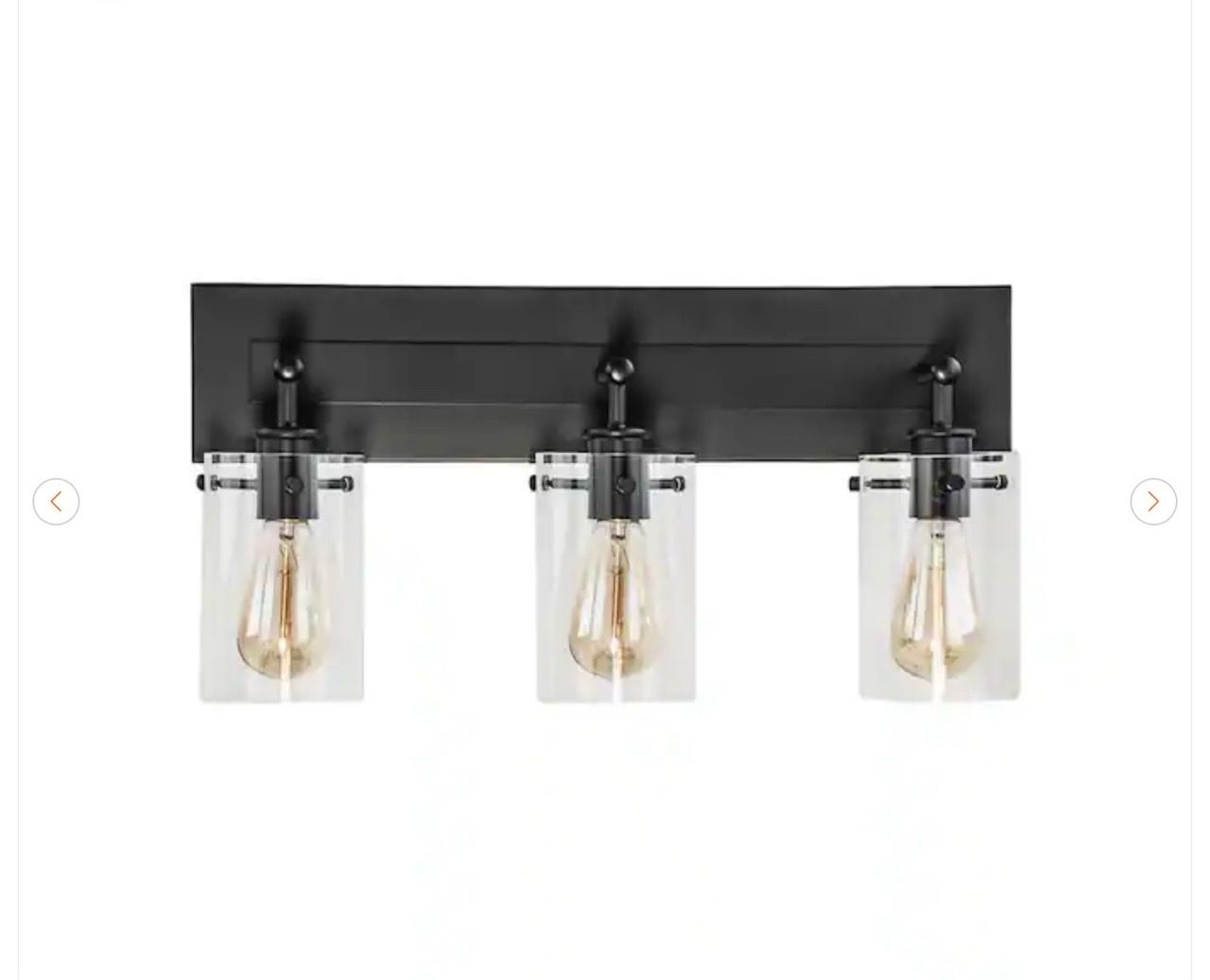 Hampton Bay Regan 21 in. 3-Light Espresso Bronze Vanity Light - photo 2
