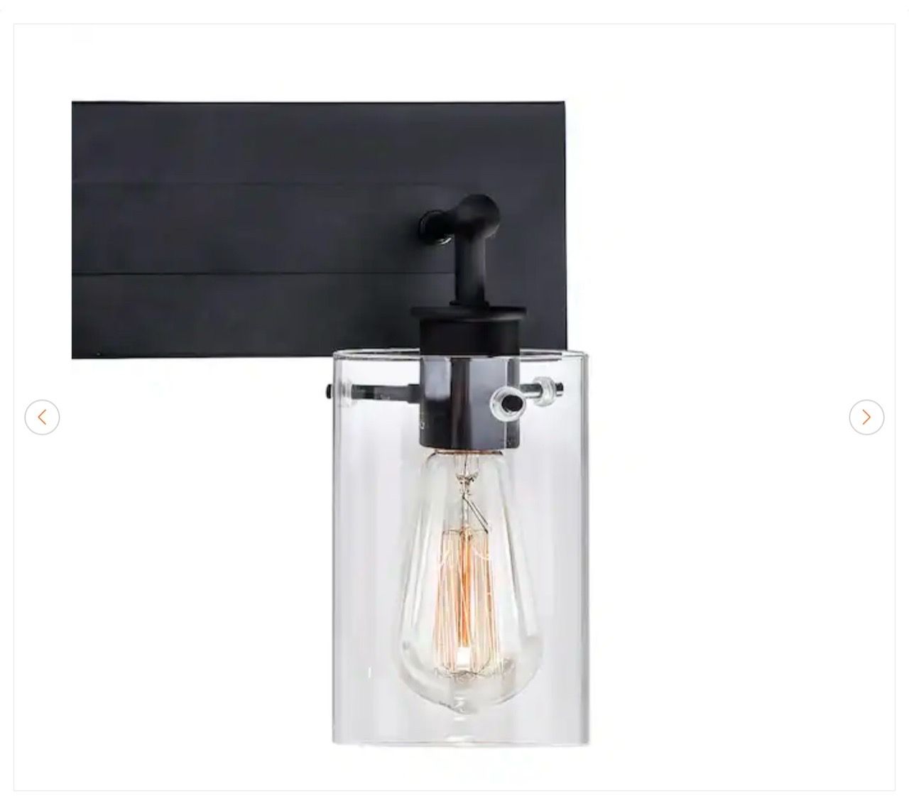 Hampton Bay Regan 21 in. 3-Light Espresso Bronze Vanity Light - photo 4