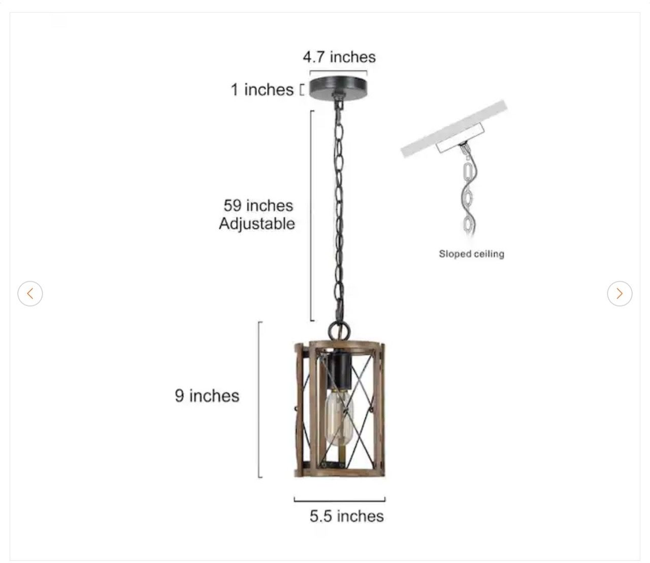 Set of 2 Gina Modern Farmhouse Industrial Drum Cage Pendants - photo 2