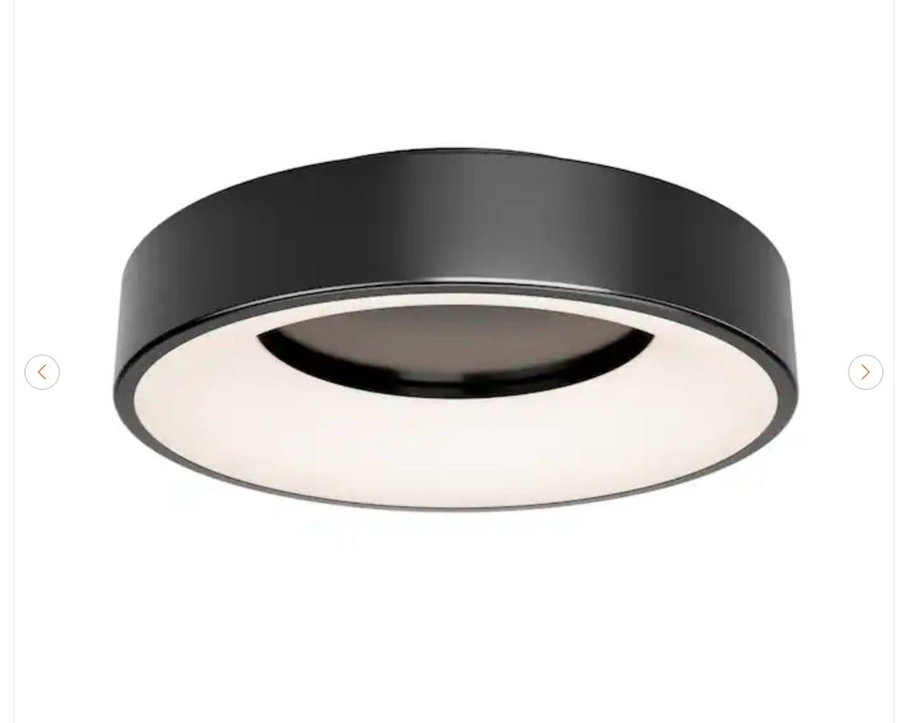 Artika Aiden 13 in. Modern Black LED Flush Mount Light - New - photo 2