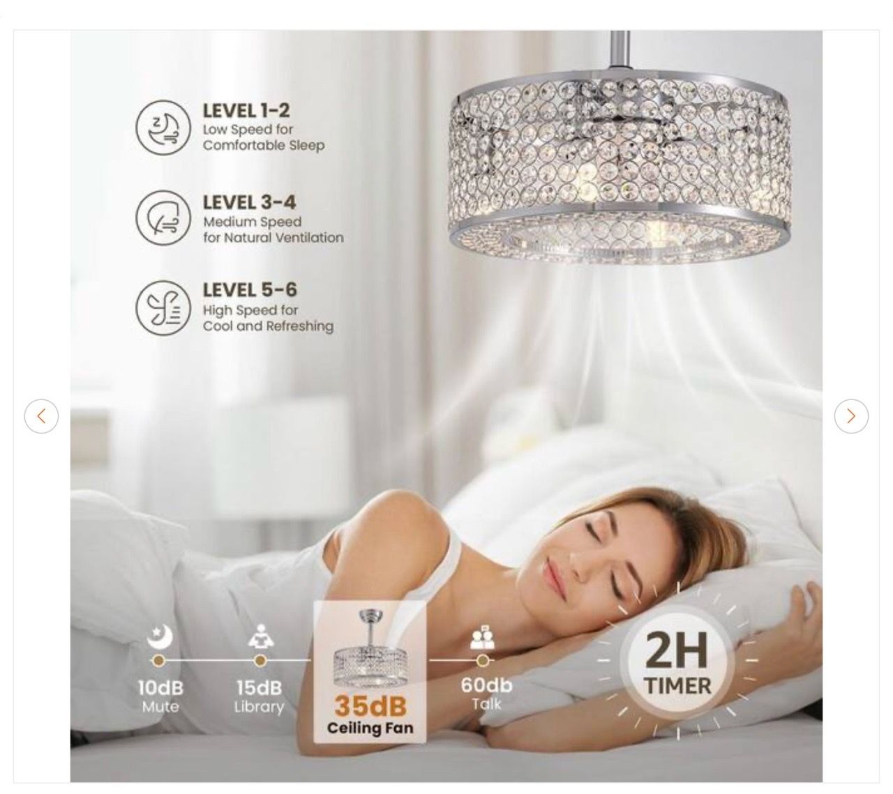 17 in. Caged Ceiling Fan with Lights and Remote Fandelier - photo 4