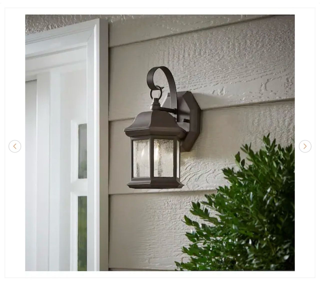 Hampton Bay 10.5 in. Bronze Outdoor Wall Light (2-Pack) - New - photo 2