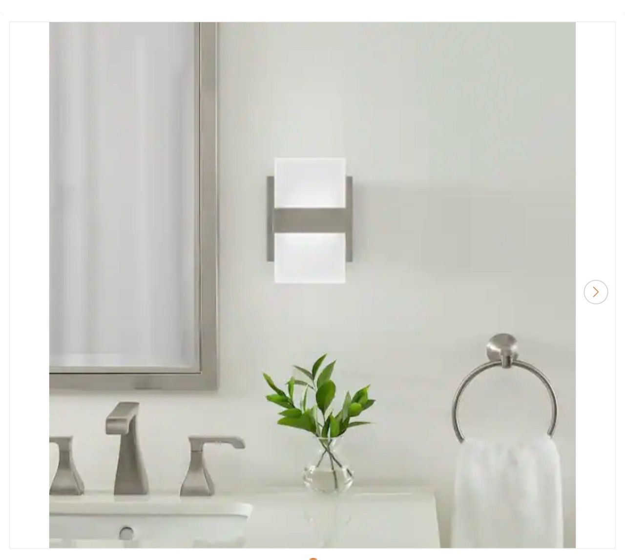 Home Decorators Collection Alberson 5 in. Brushed Nickel 2-Light