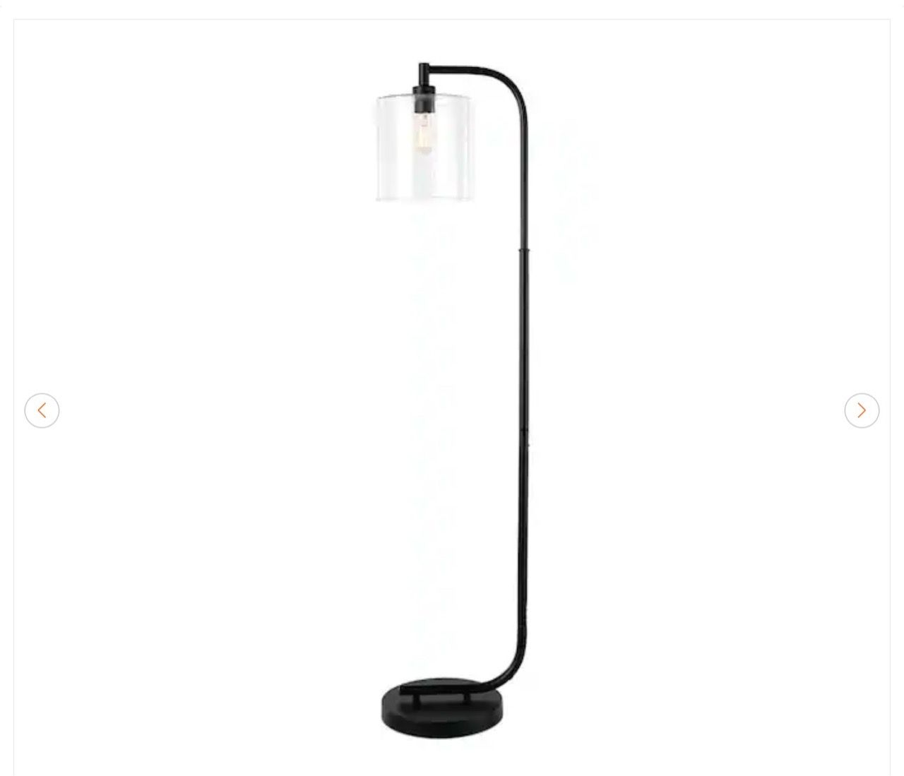 Hampton Bay Cline 62.5 in. Black Floor Lamp - New - photo 2