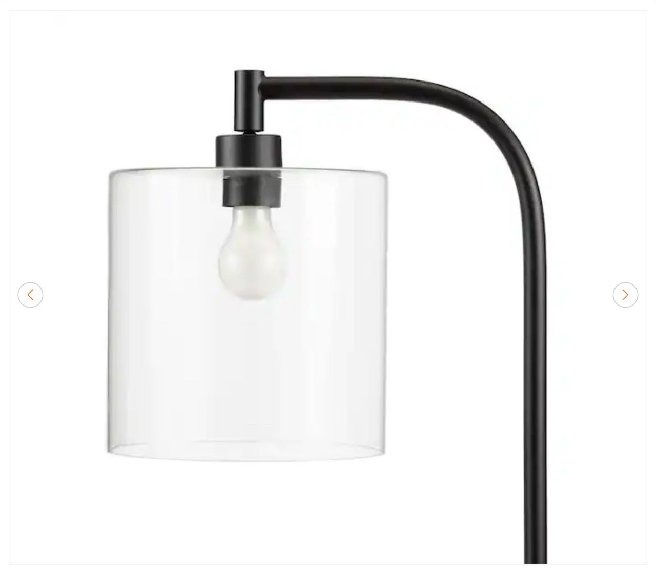 Hampton Bay Cline 62.5 in. Black Floor Lamp - New - photo 3