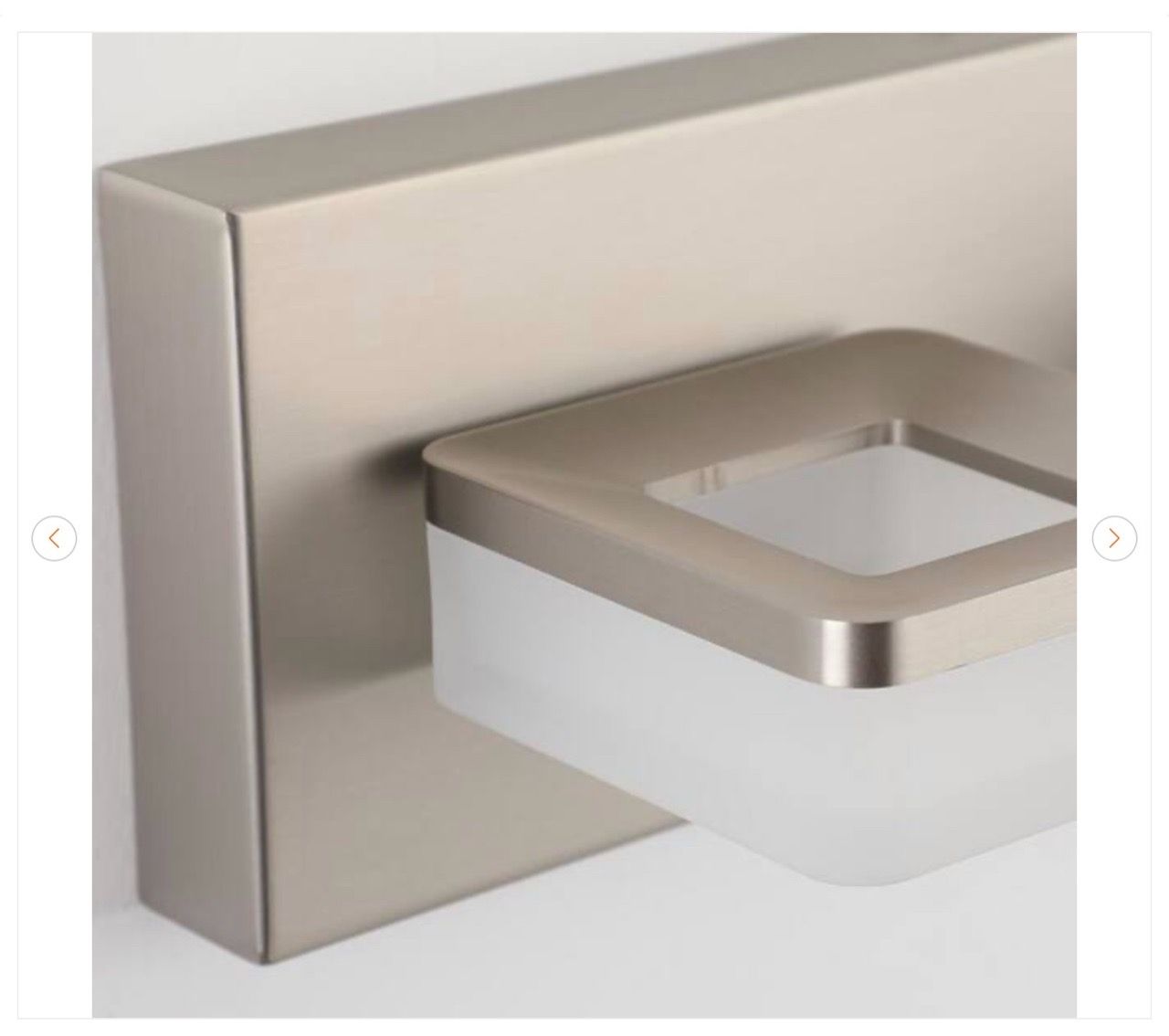 38.98 in. 6-Light Nickel LED Vanity Light - New - photo 2