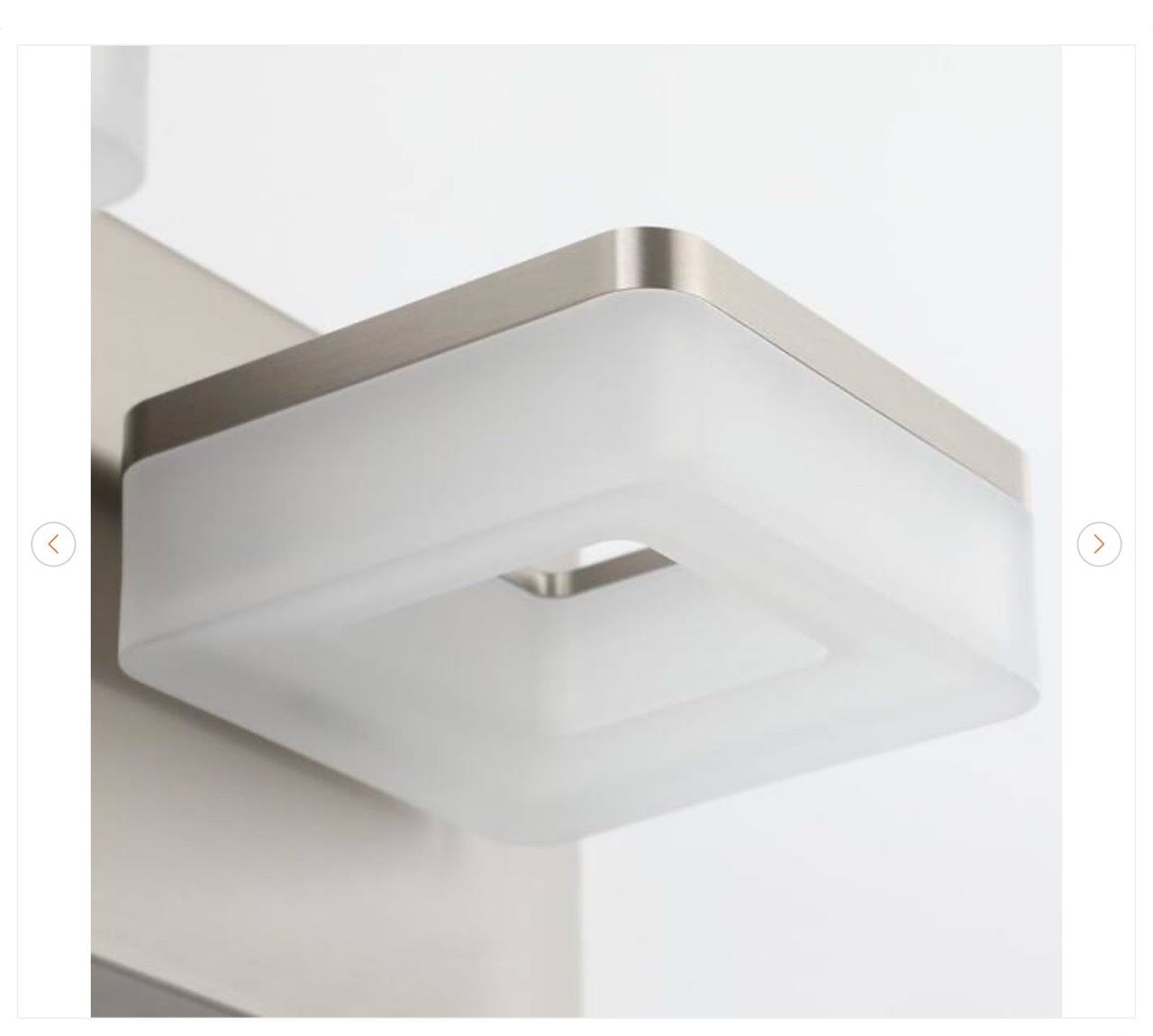 38.98 in. 6-Light Nickel LED Vanity Light - New - photo 4