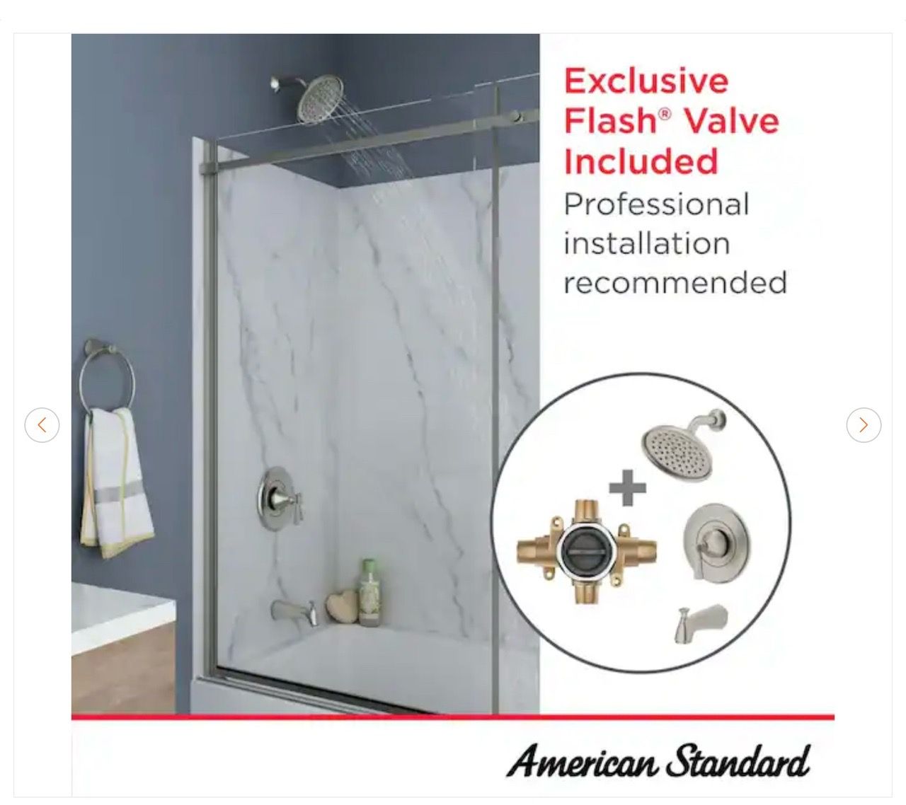 American Standard Rumson Tub and Shower Faucet - Matte Black - photo 4