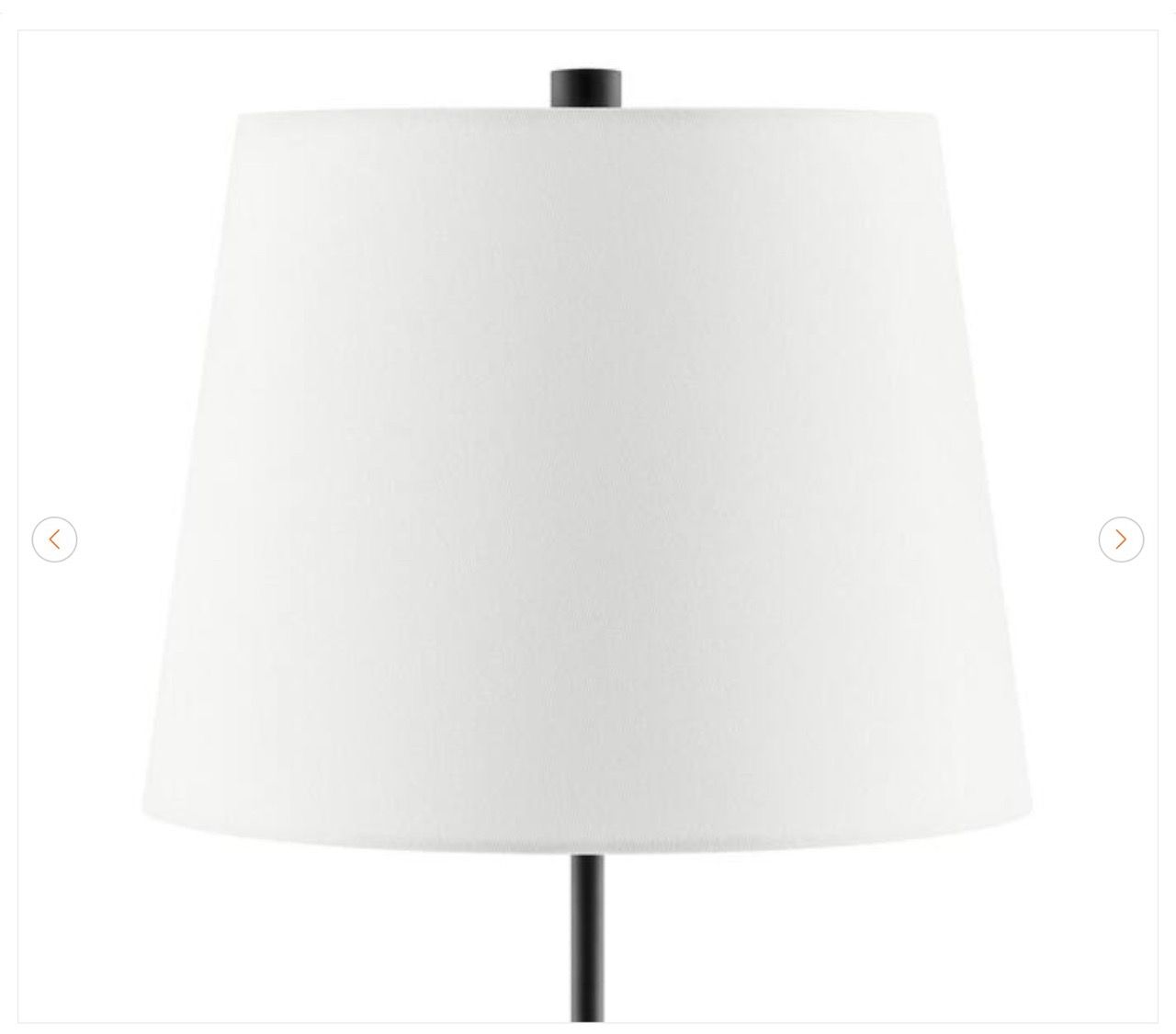 Hampton Bay Warrington 24.5 in. Black Table Lamp Set (2) - photo 4