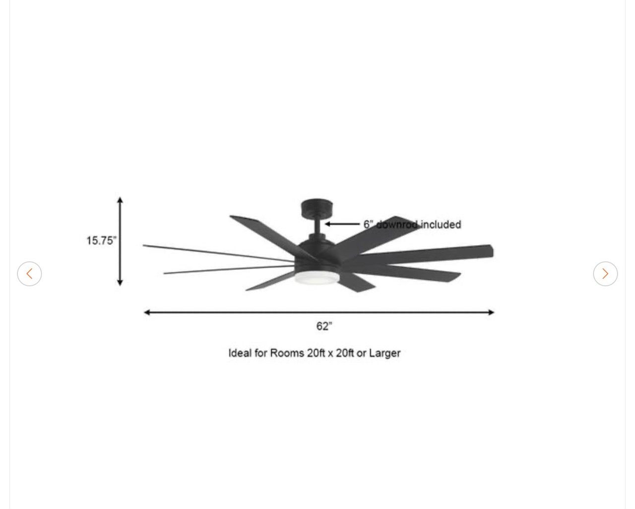 Home Decorators Collection Celene 62 in. LED Ceiling Fan - New - photo 3