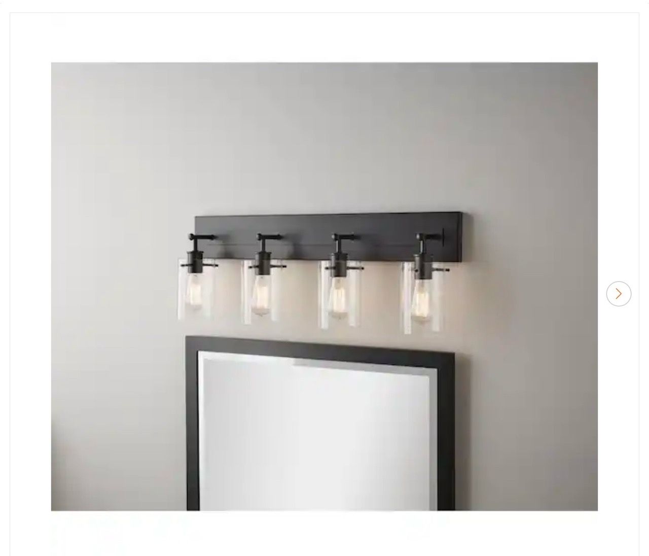 Hampton Bay Regan 29.13 in. 4-Light Espresso Bronze Vanity Light