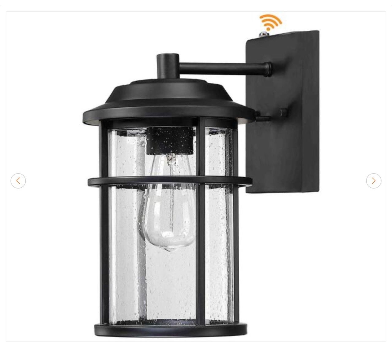 2-Pack 1-Light Black Dusk to Dawn Outdoor Wall Sconces - photo 5