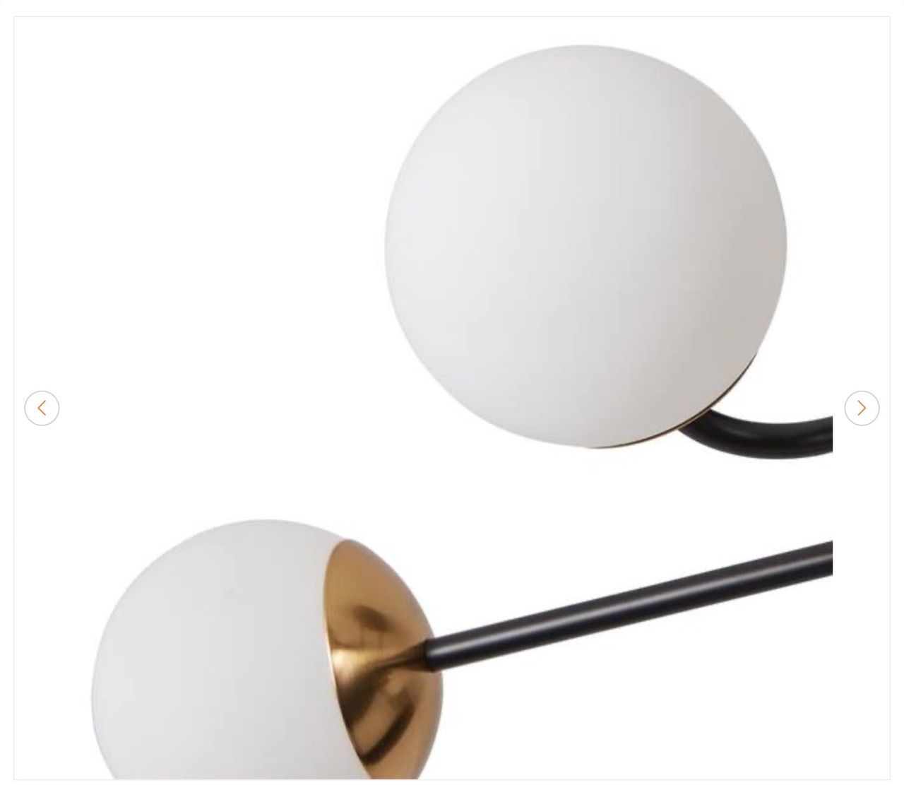 28 in. Modern 4-Light Black and Gold Sputnik Chandelier - photo 3