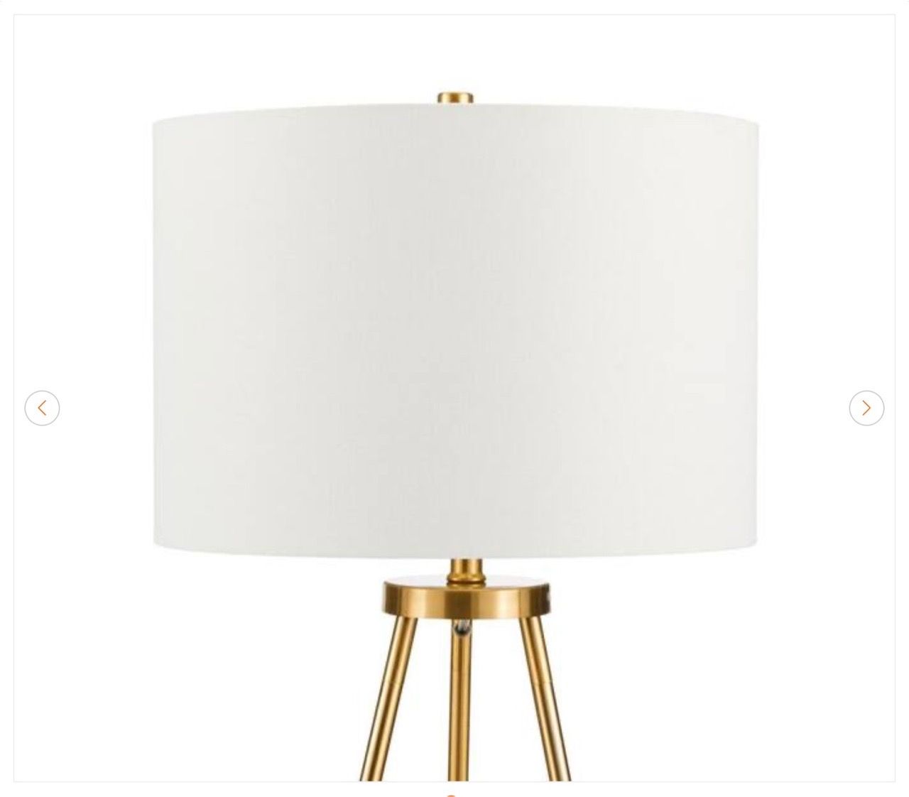 Hampton Bay Quinby 58 in. Gold Tripod Floor Lamp - New - photo 4