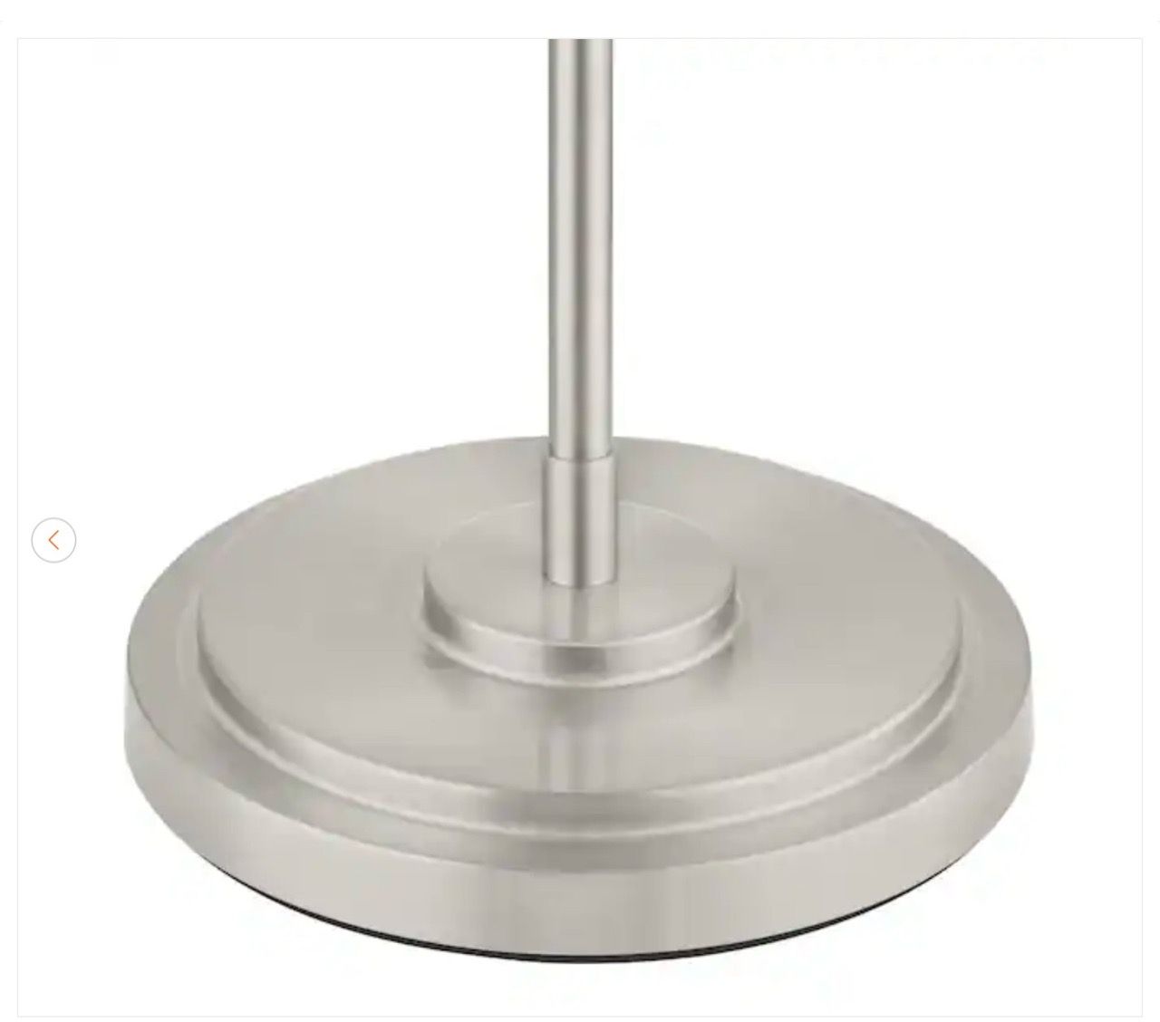 Hampton Bay Loring Brushed Nickel Swing Arm Floor Lamp - New - photo 5